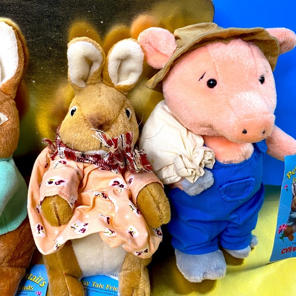 PETER RABBIT 1998 NWT PETER COTTONTAIL’S FAIRYTALE FRIENDS CVS PLUSH STUFFINS - Picture 8 of 16
